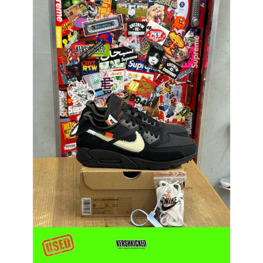 Nike Air Max 90 Off-White Black UK 8