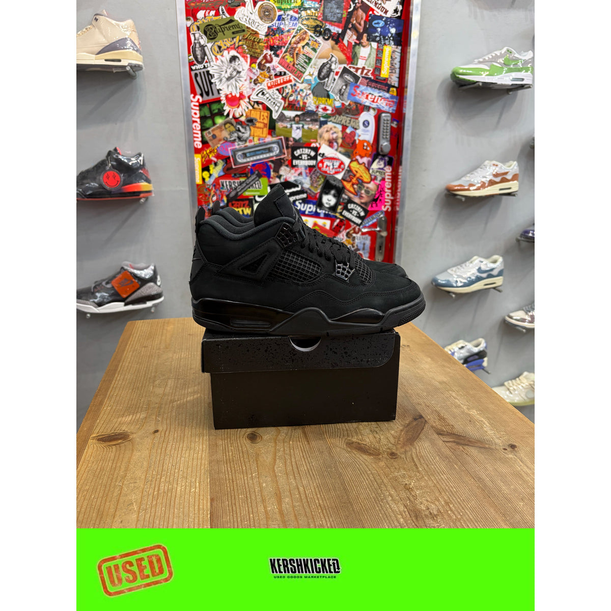Jordan 4 Retro Black Cat (2025) UK 9.5 (NO BOX)