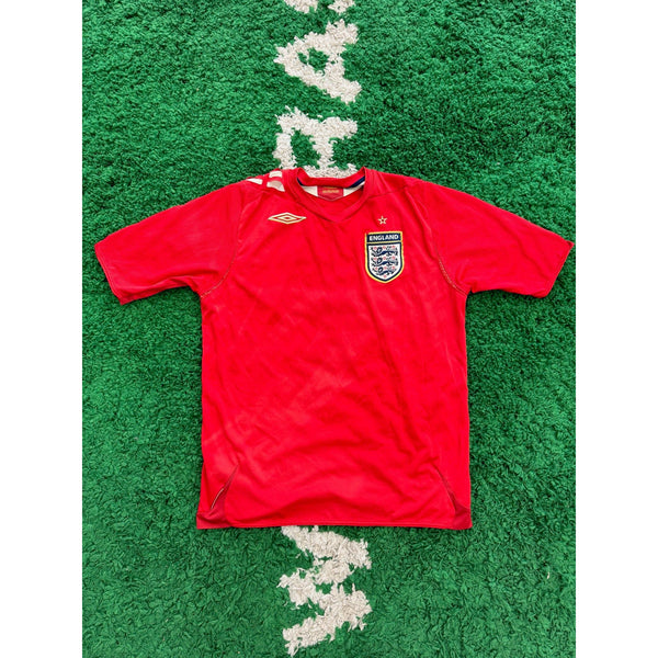 Maillot De Foot Angleterre 2006-2008 Extérieur - Michael Owen #10 - Taille S Umbro - Occasion