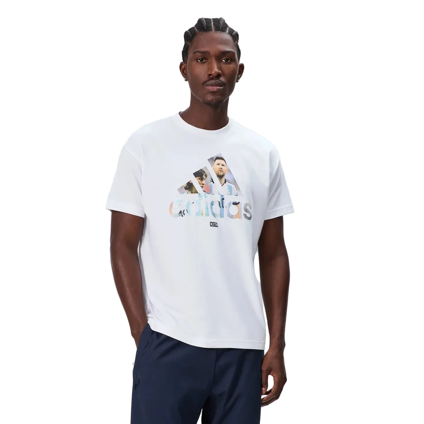 Kith x adidas Messi Football Graphic Tee White