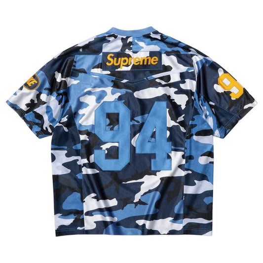 Supreme Nike Football Jersey Blue Camo