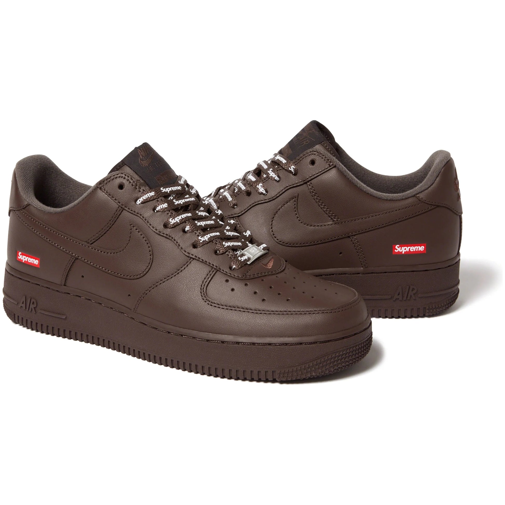 Brown air force 1 shoes top
