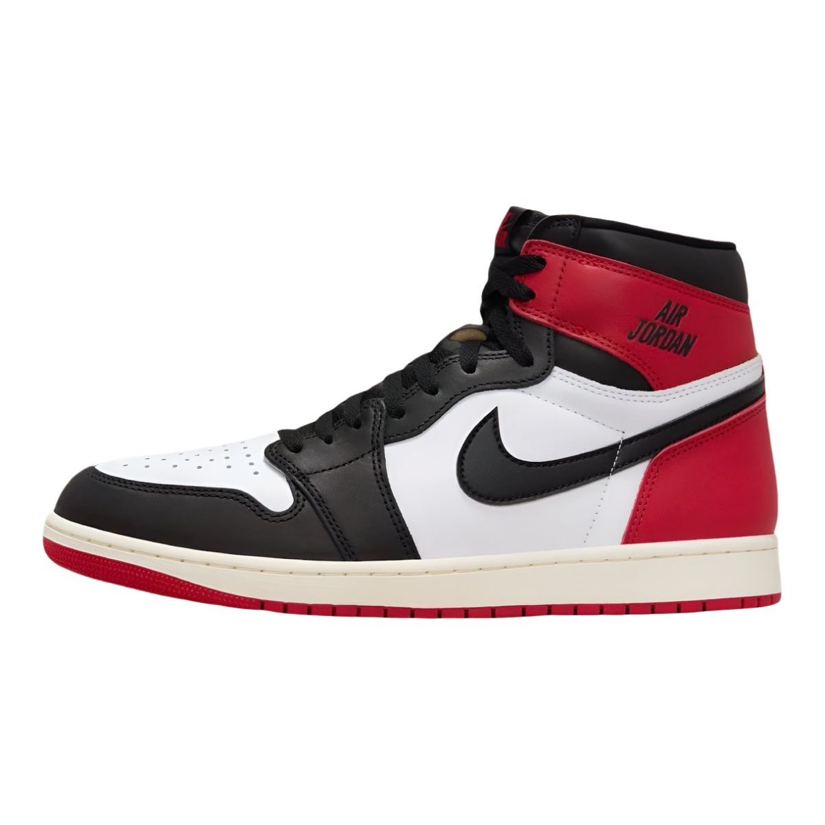 Jordan 1 Retro High OG Black Toe Reimagined by Jordan's in Uncategorized. Available at KershKicks for £295.00. A must-have for fans of Jordan's looking to elevate their style with this Shoes.