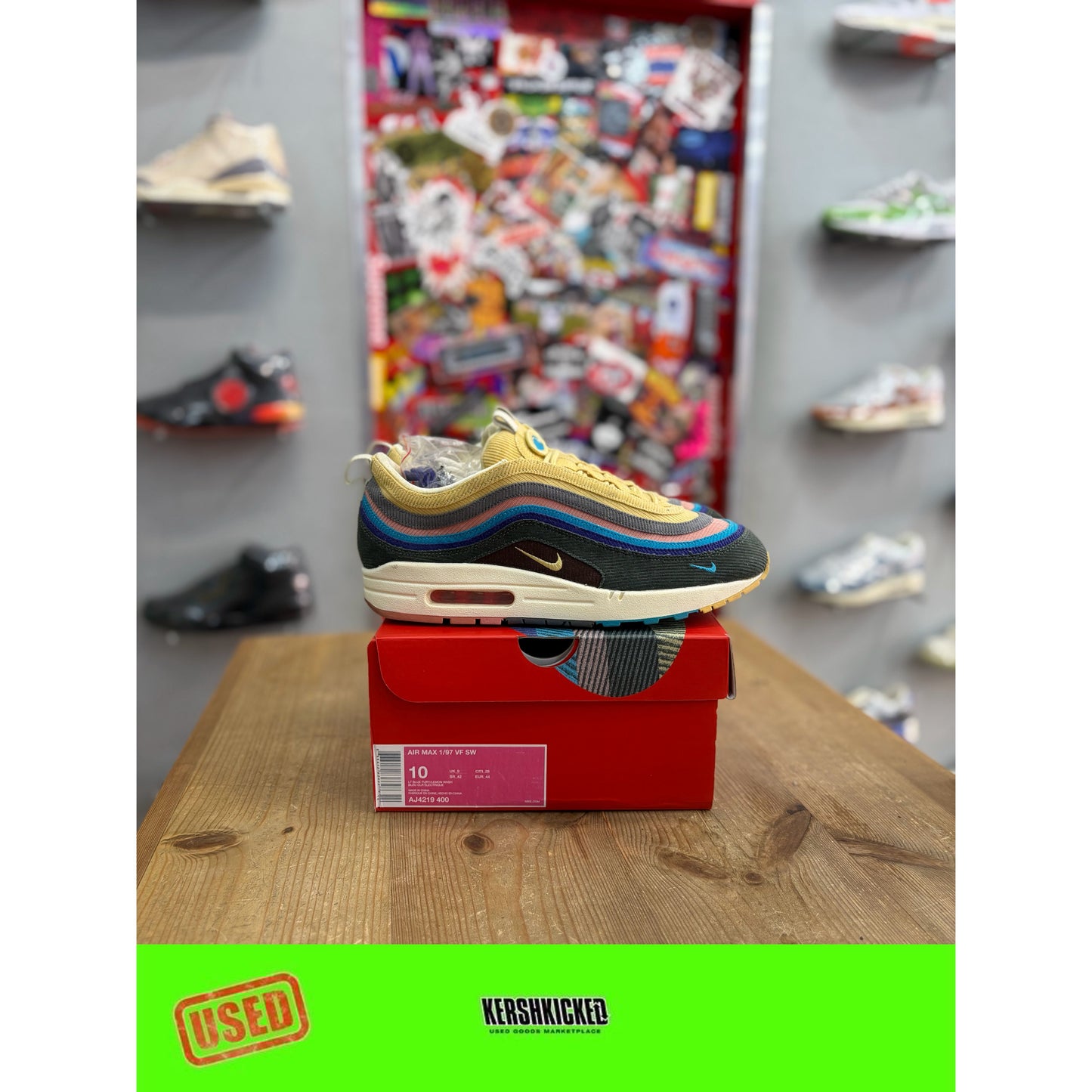 Nike Air Max 1/97 Sean Wotherspoon (Extra Lace Set Only) UK9