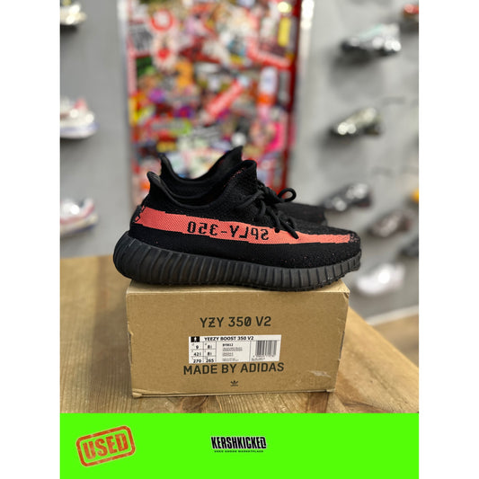 adidas Yeezy Boost 350 V2 Core Black Red (2016/2022/2023) UK 8.5