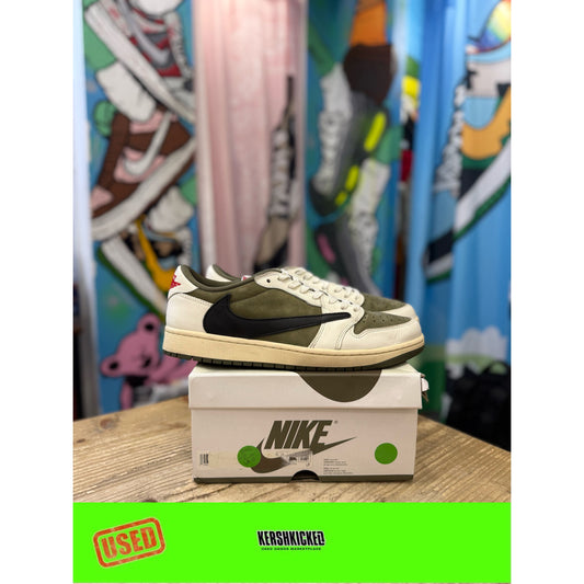 Jordan 1 Retro Low OG SP Travis Scott Medium Olive. UK 11