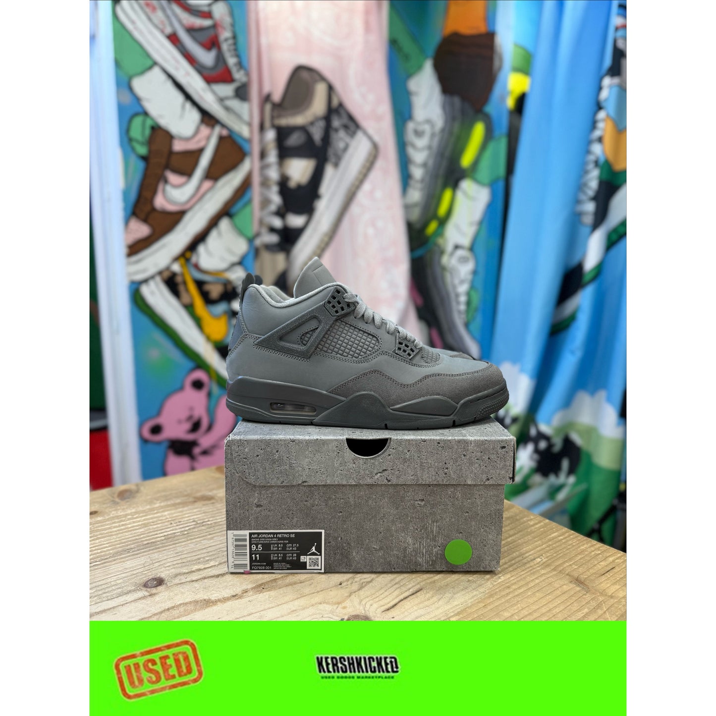 Jordan 4 Wet Cement UK 8.5