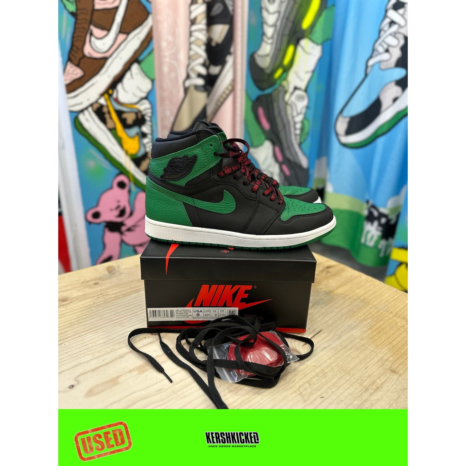 jordan 1 black red green