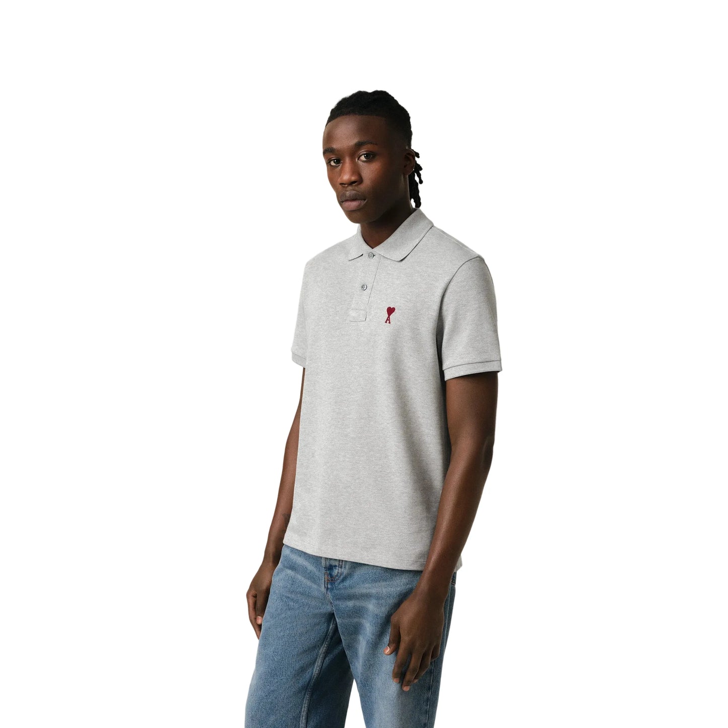 Ami De Coeur Polo Shirt Heather Grey
