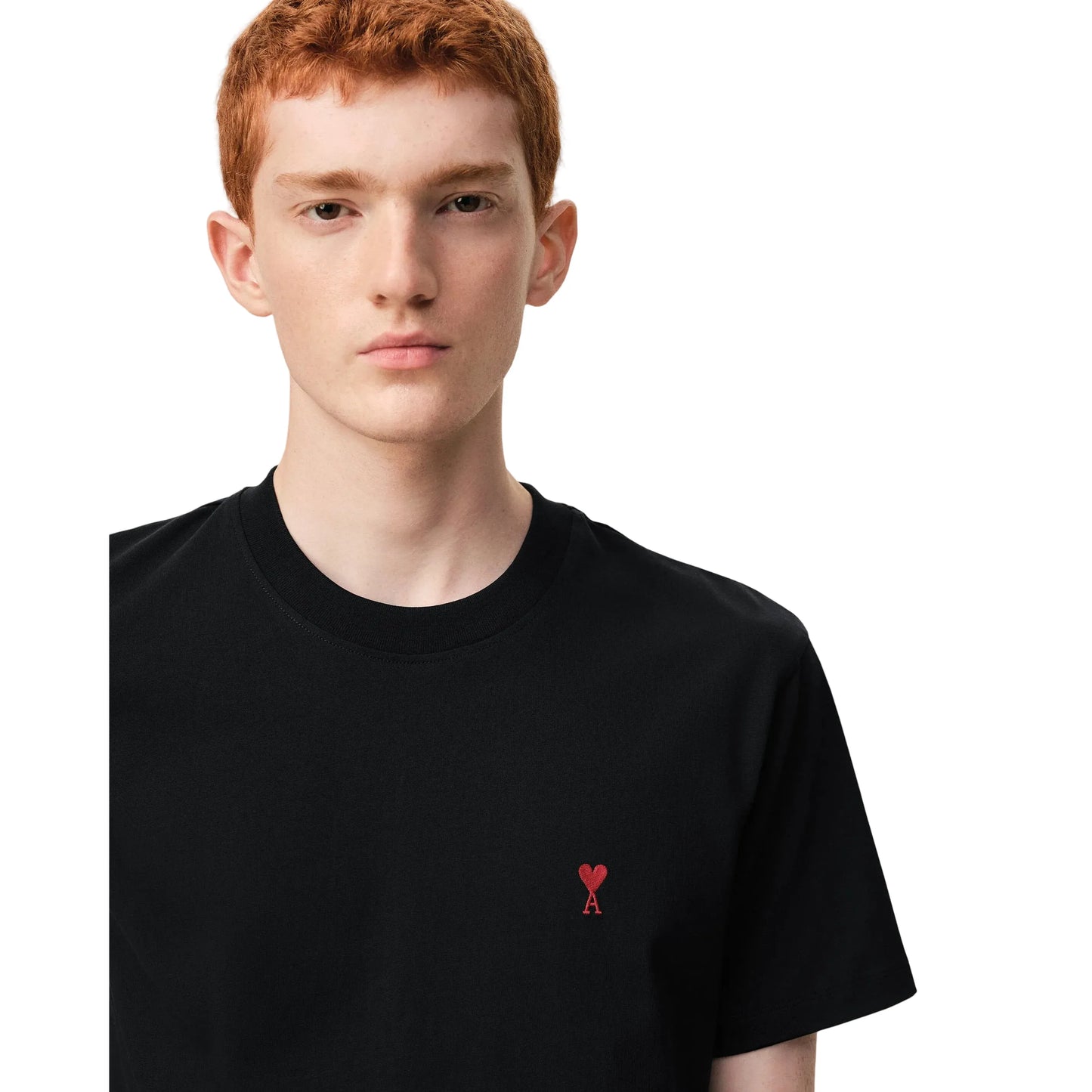 Ami Paris Ami De Coeur T-shirt Black/Red