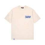 Broken Planet Basics T-shirt  Washed Vanilla White Cobalt