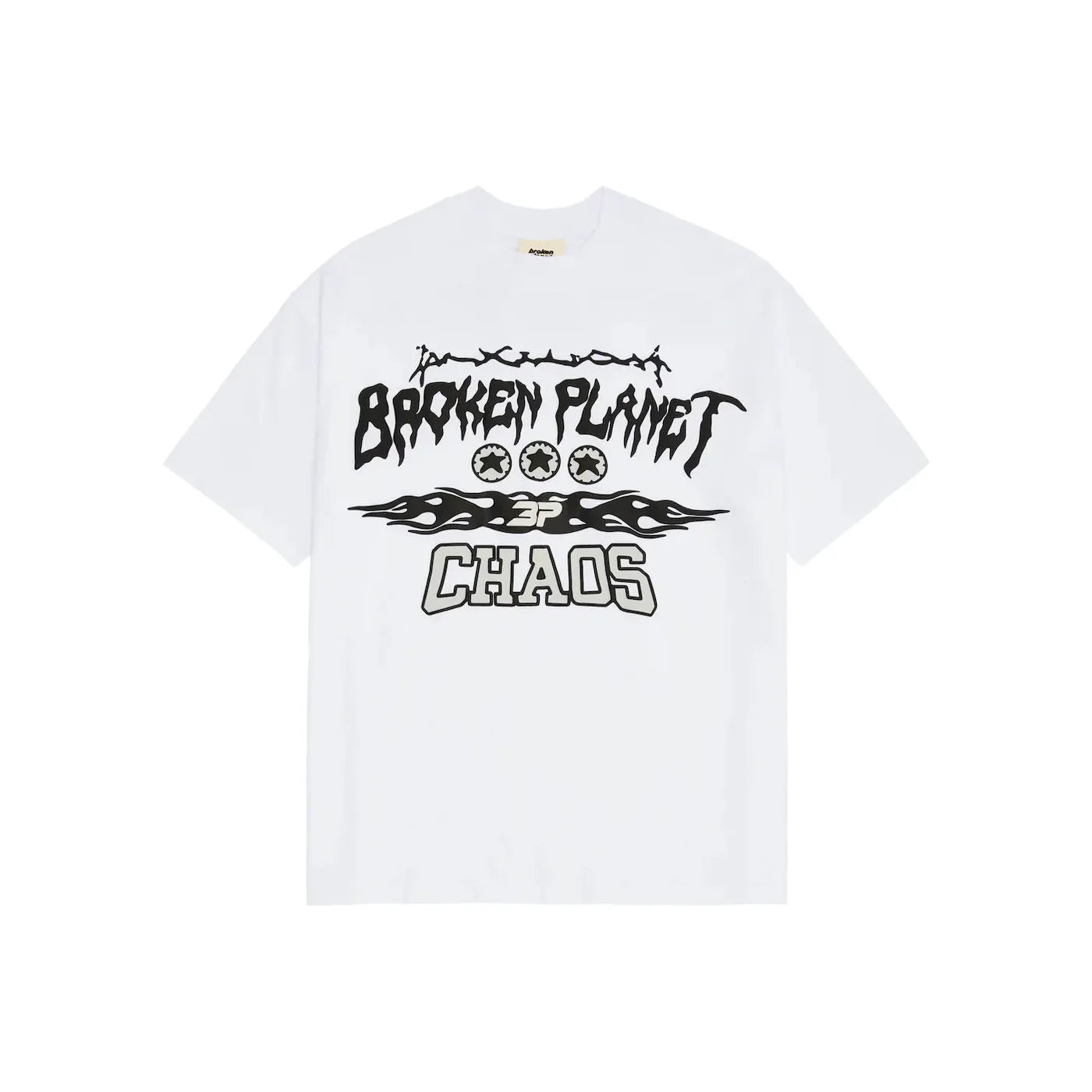 Broken Planet Chaos T-Shirt Snow White by Broken Planet Market in Clothing. Available at KershKicks for £90.00. A must-have for fans of Broken Planet Market looking to elevate their style with this T-Shirt.
