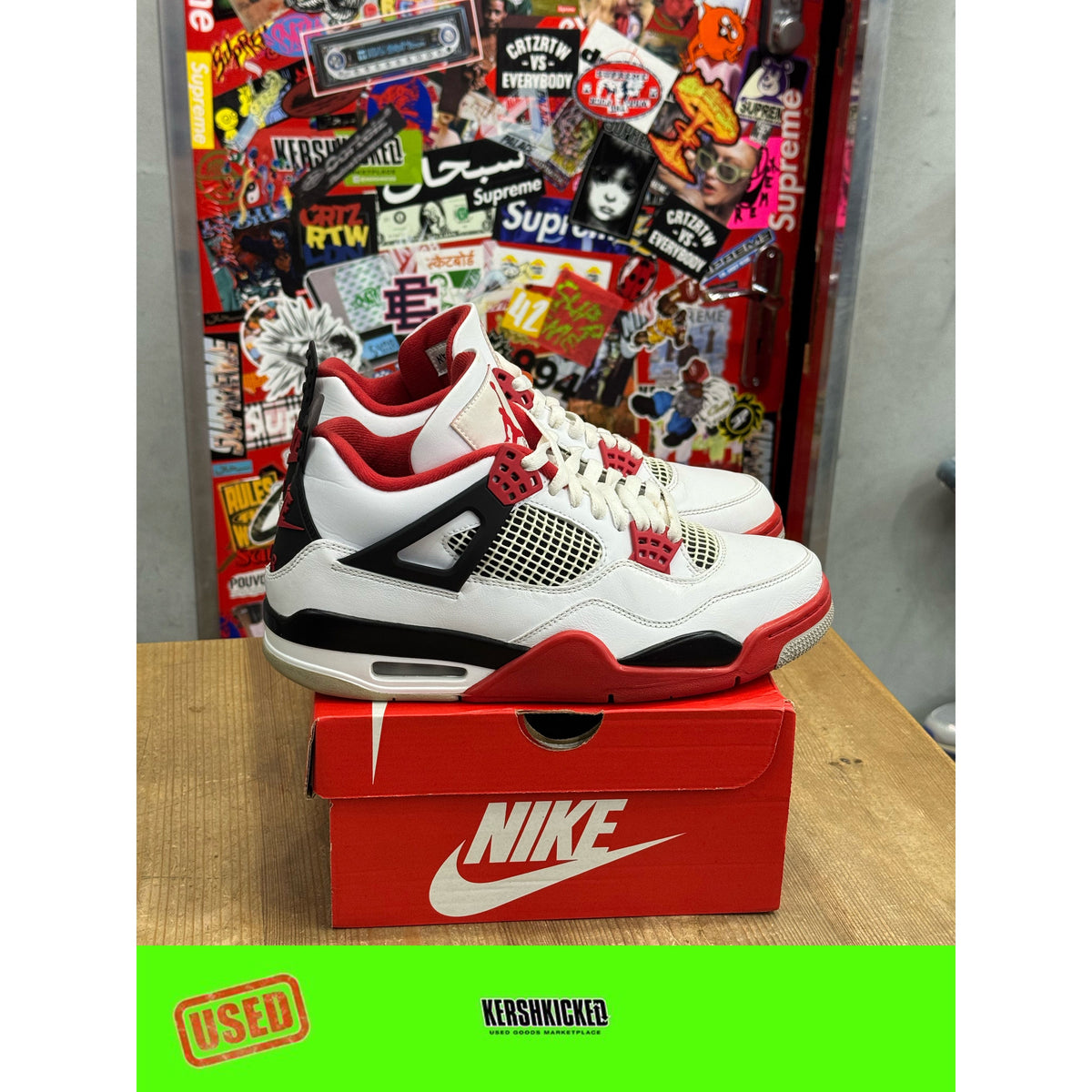 Jordan 4 Retro Fire Red (2020) UK 8.5