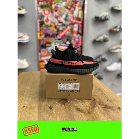 adidas Yeezy Boost 350 V2 Core Black Red (2016/2022/2023) UK 7.5