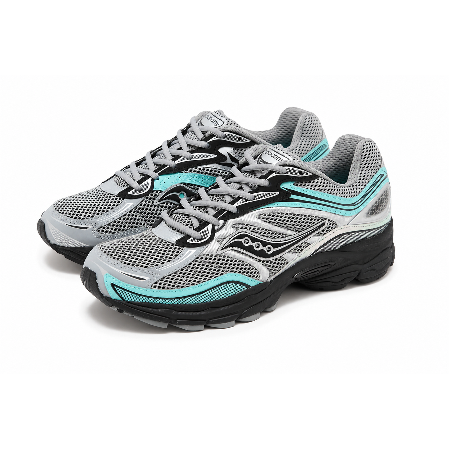 Saucony Progrid Omni 9 Silver Teal Grey