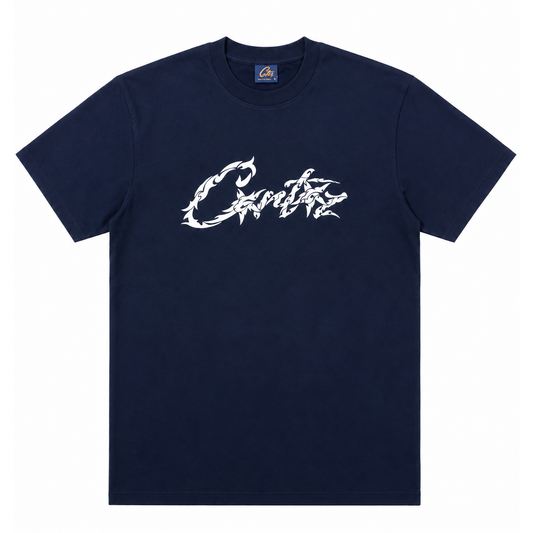Corteiz Allstarz Wire Tee Navy