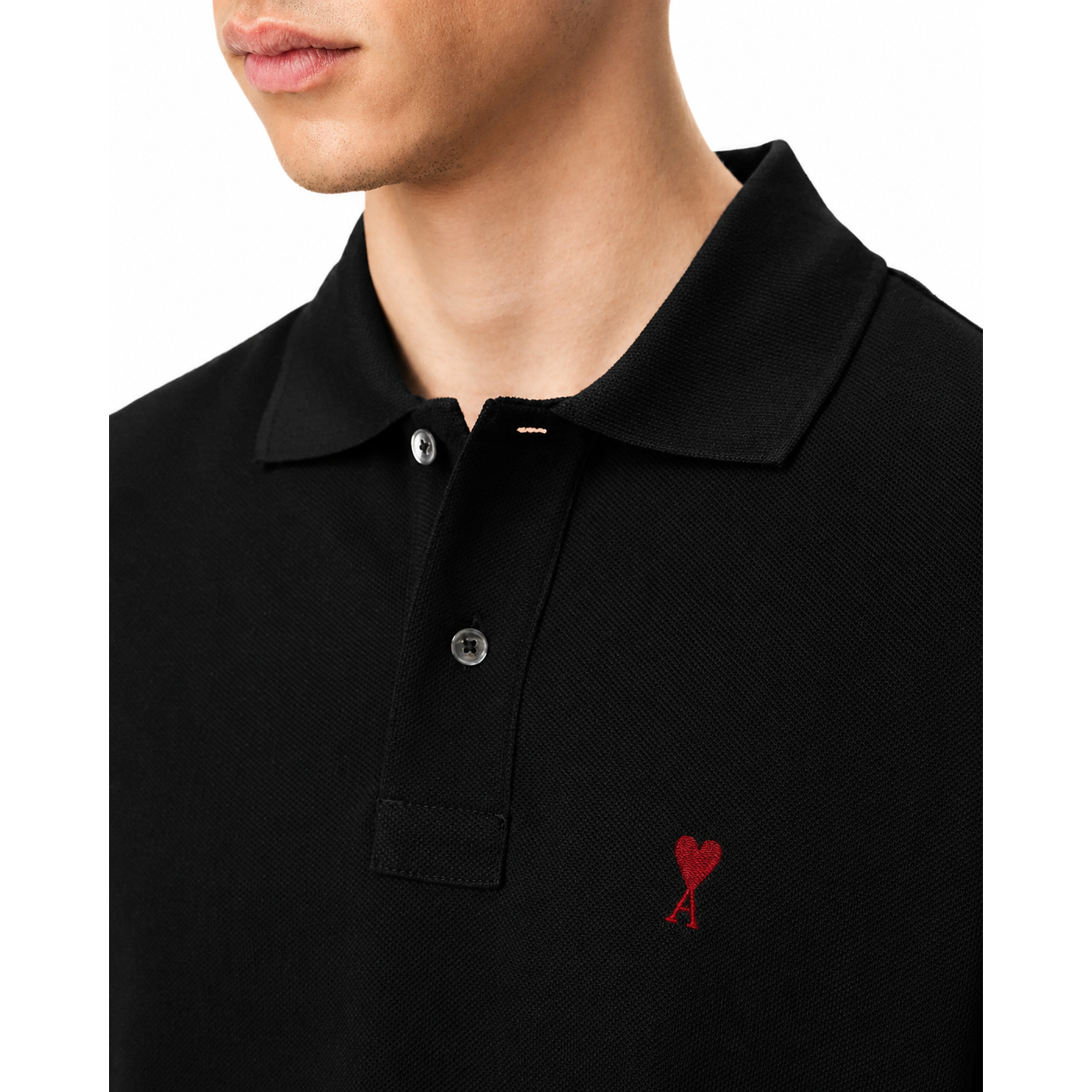 Ami De Coeur Polo Shirt Black
