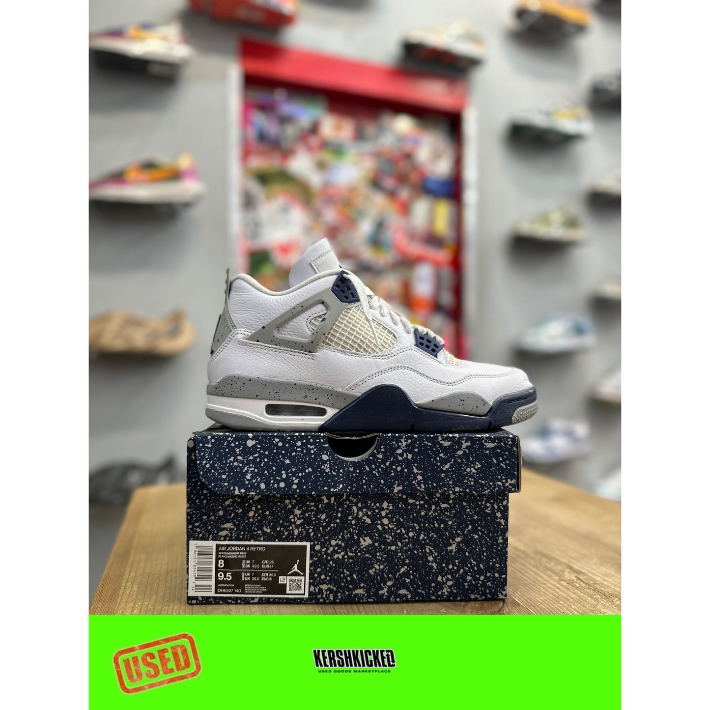 Jordan 4 Retro Midnight Navy UK 7