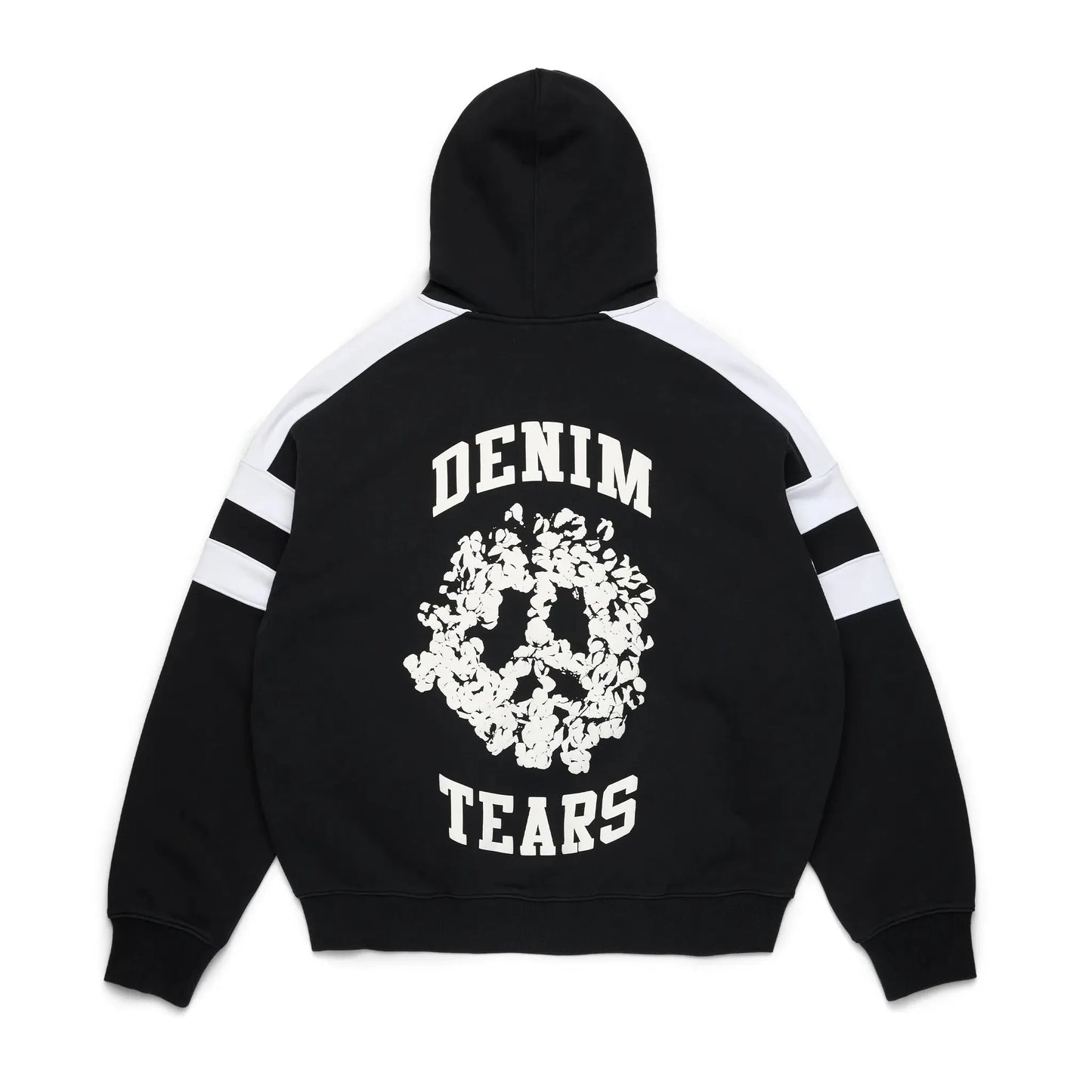 Denim Tears U Paneled Zip Hoodie Black