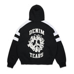 Denim Tears U Paneled Zip Hoodie Black