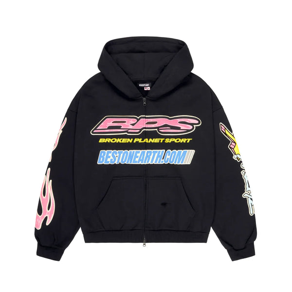 Broken Planet Fast Boyz Hoodie Midnight Black | Broken Planet