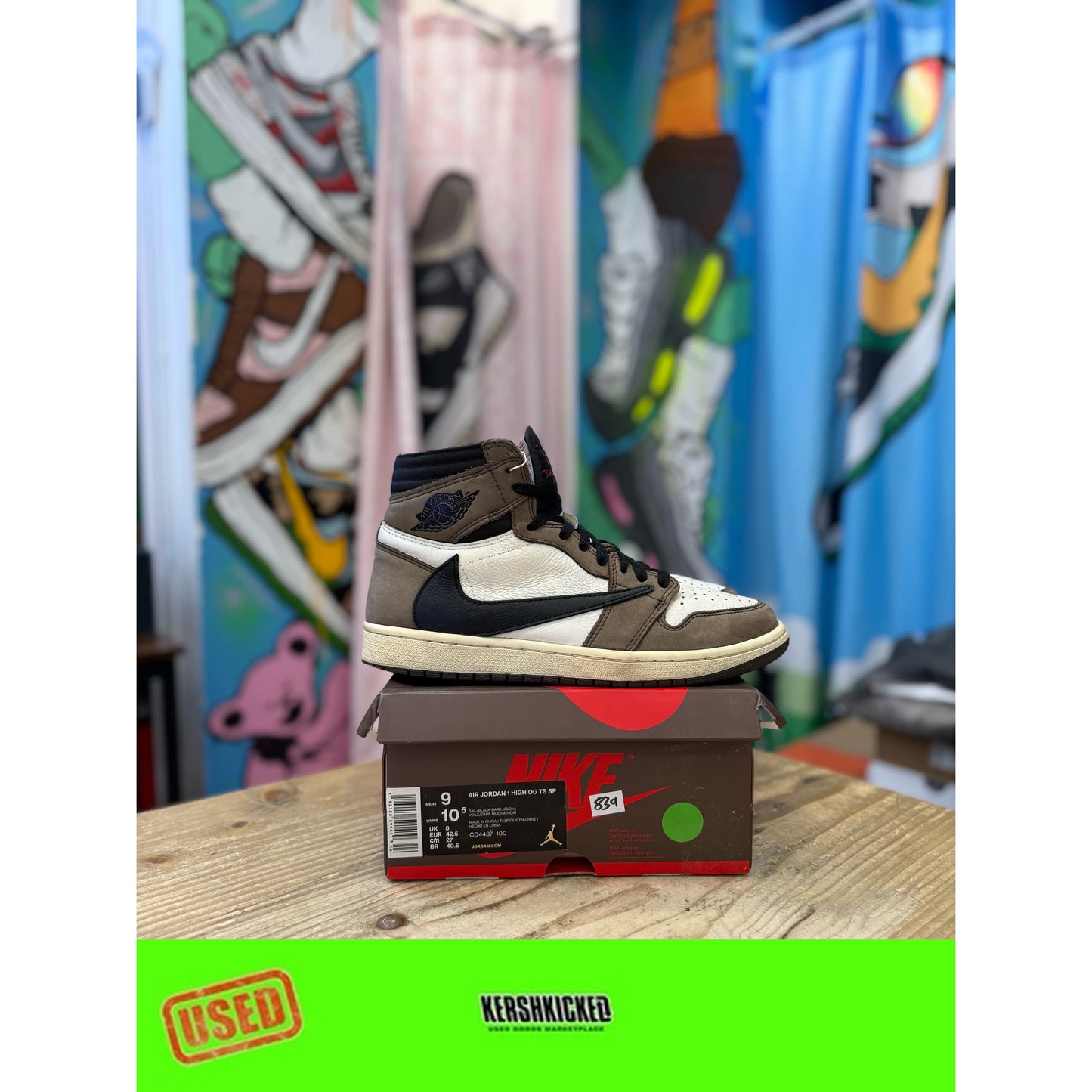 Jordan 1 High Travis Scott Mocha UK 8