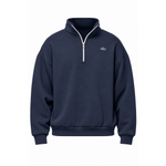 ALO ACCOLADE 1/4 ZIP SWEATSHIRT TRACK NAVY