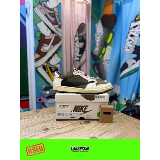 Jordan 1 Low Travis Scott Medium Olive UK11
