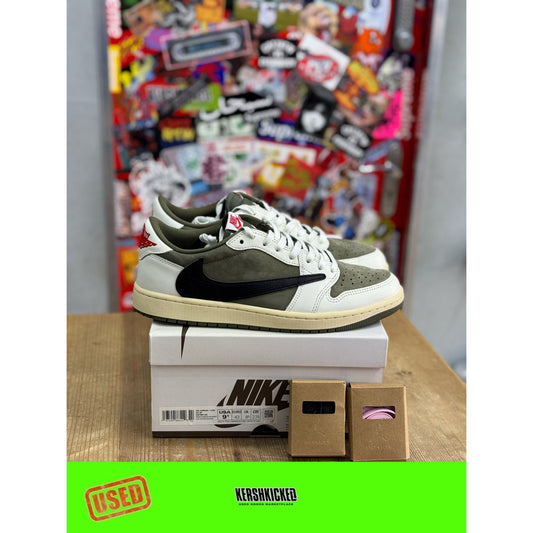 Jordan 1 Retro Low OG SP Travis Scott Medium Olive UK 8.5