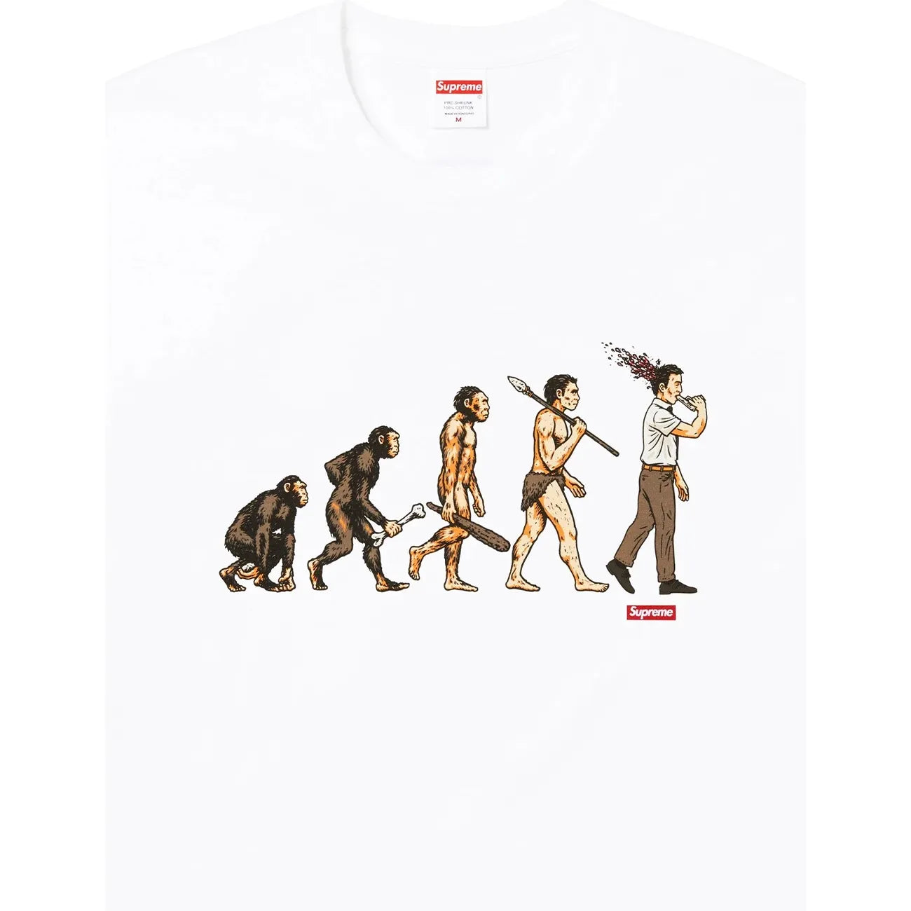 Supreme Evolution Tee White | Supreme | KershKicks Supreme Evolution Tee White | Supreme | KershKicks