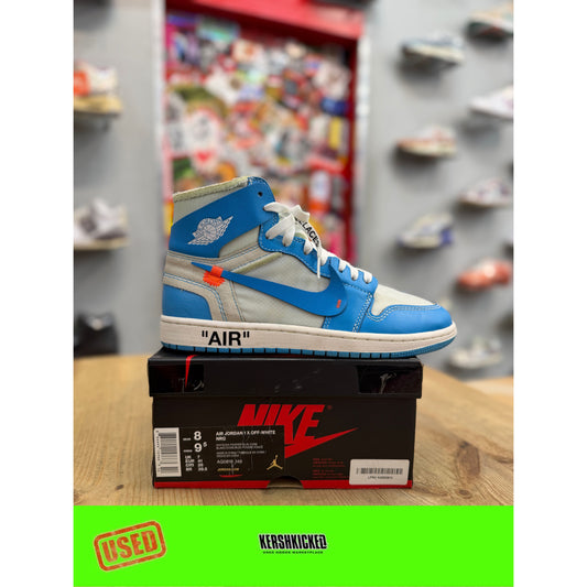 Jordan 1 Retro High Off-White University Blue UK 7