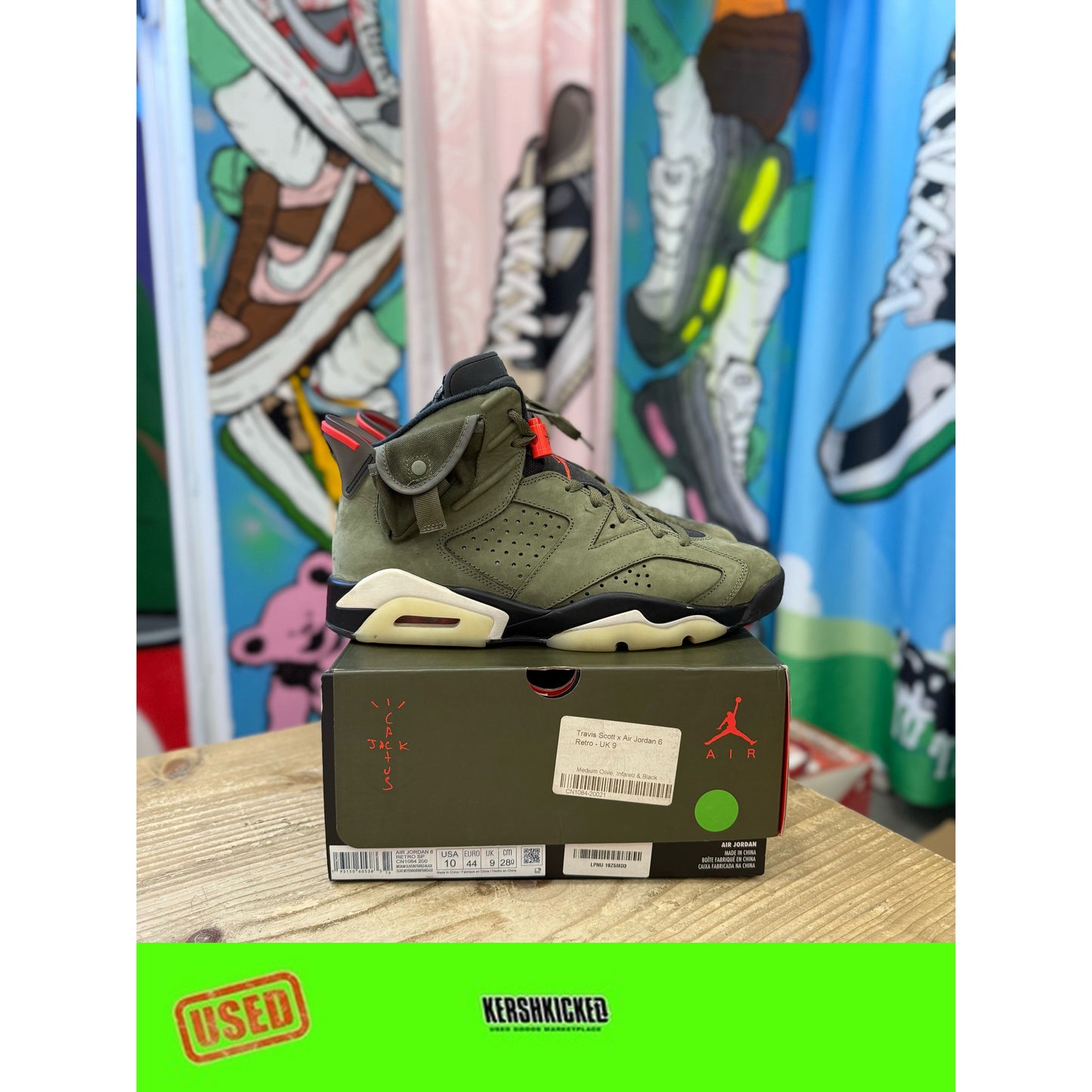 Jordan 6 Retro Travis Scott UK 9