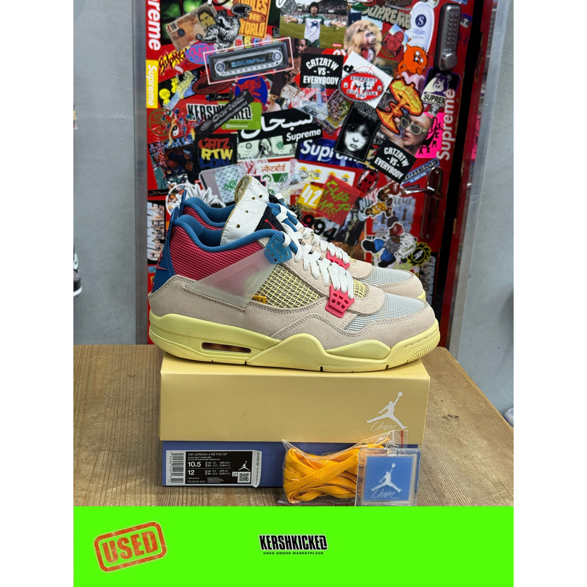 Jordan 4 Retro Union Guava UK 9.5