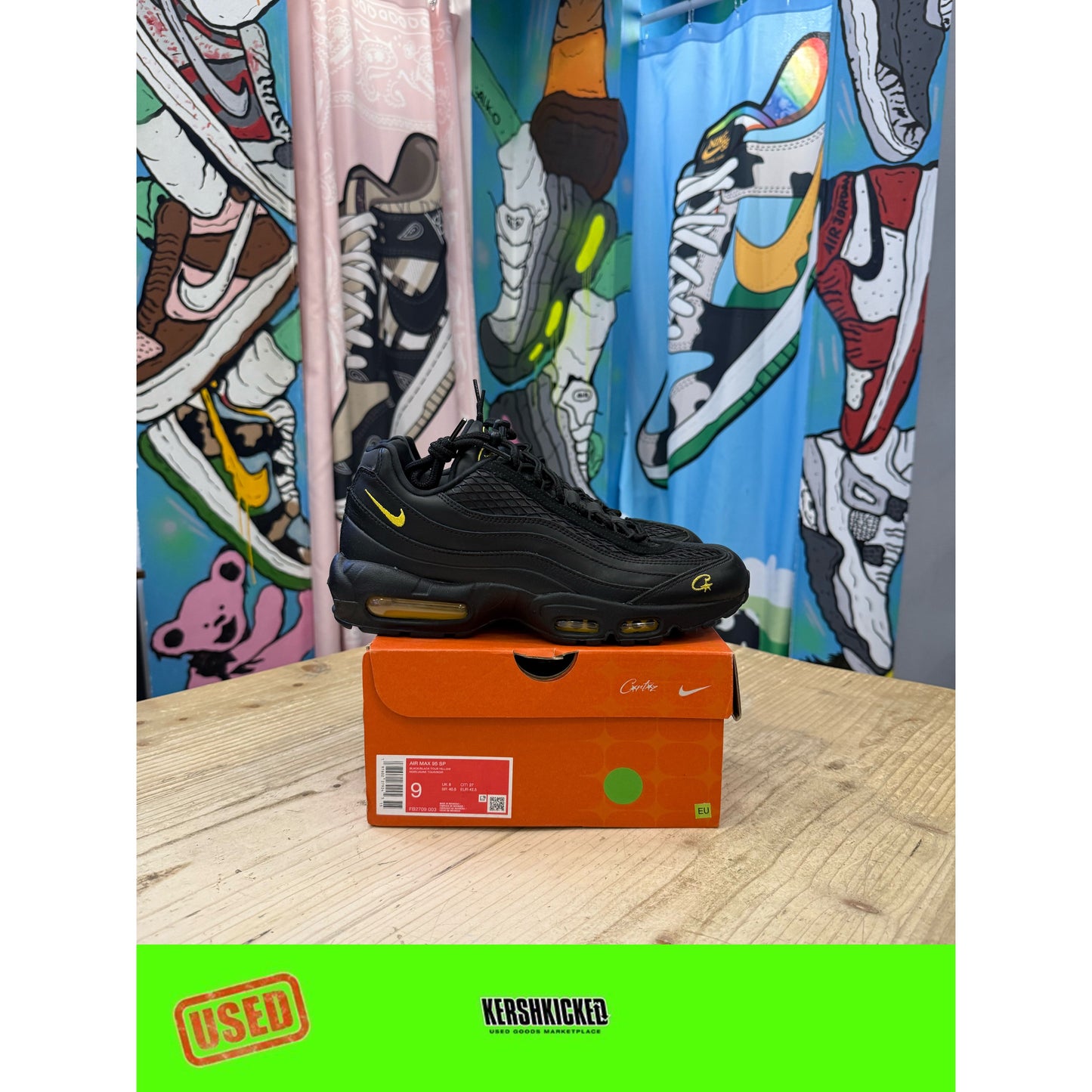 Nike Air Max 95 Corteiz Honey Black UK  8