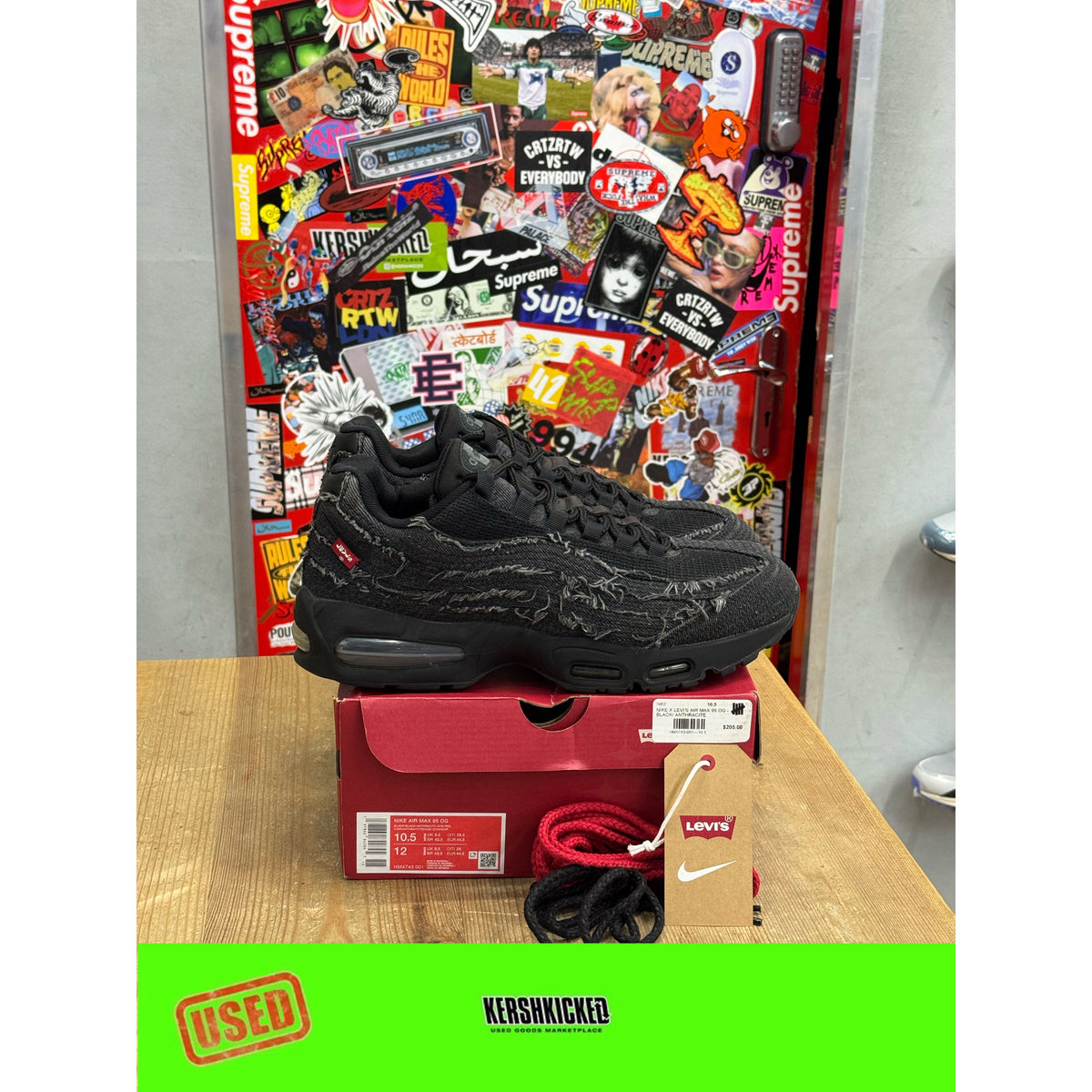 Nike Air Max 95 OG Levis Black UK 9.5