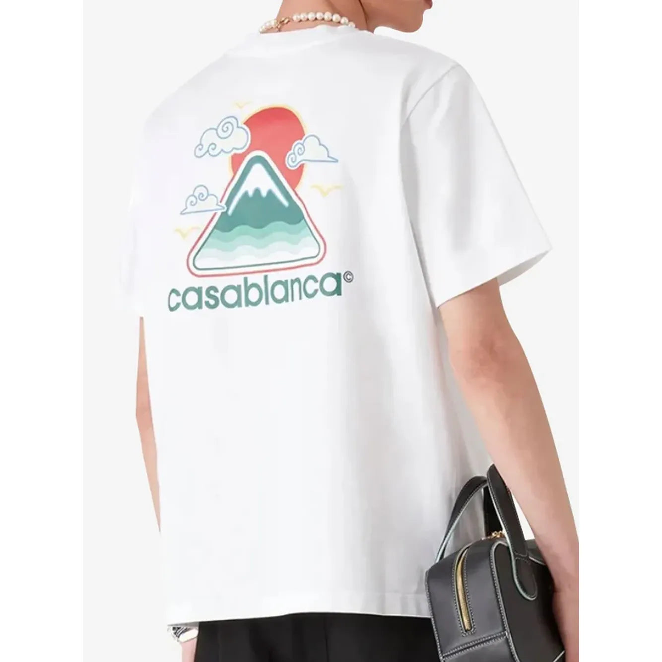 Casablanca Montagne Ondulee T-Shirt White
