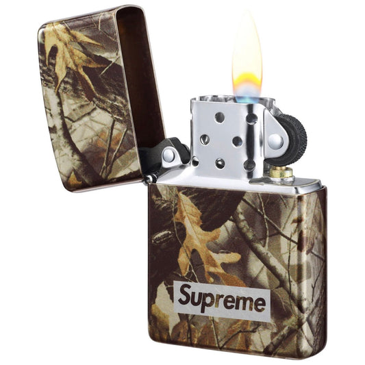 Supreme Camo Logo Zippo