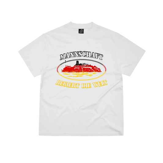 Corteiz Germany Alcatraz Tee White