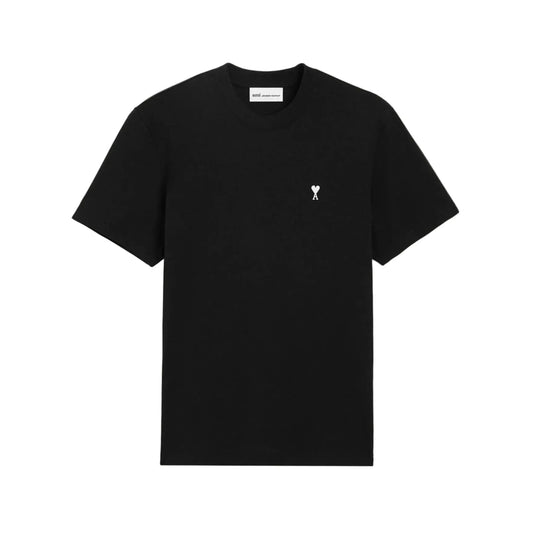 AMI Paris Organic Cotton Ami de Coeur T-Shirt Noir/Blanc Creme