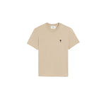 Ami Paris Ami de Coeur Cotton T-Shirt Cafe Creme