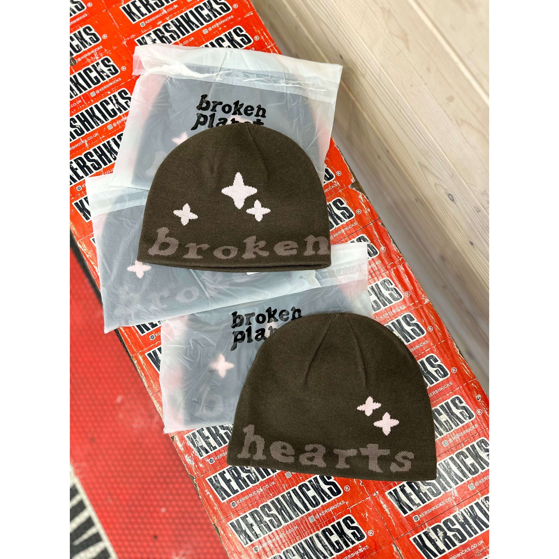 Broken Planet Broken Hearts Beanie by Broken Planet Market in Hats. Available at KershKicks for £70.00. A must-have for fans of Broken Planet Market looking to elevate their style with this Hats.