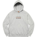 Supreme Burberry Box Logo Hooded Sweatshirt Heather Grey