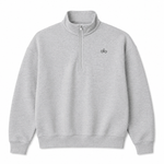 ALO Yoga Accolade 1/4 Zip Athletic Heather Grey Sweatshirt