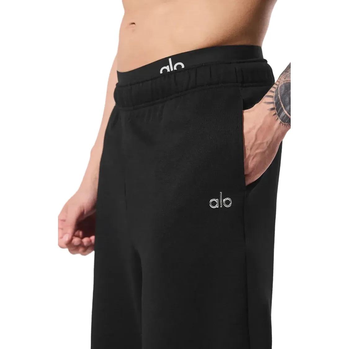 Alo Accolade Straight Leg Sweatpants Black