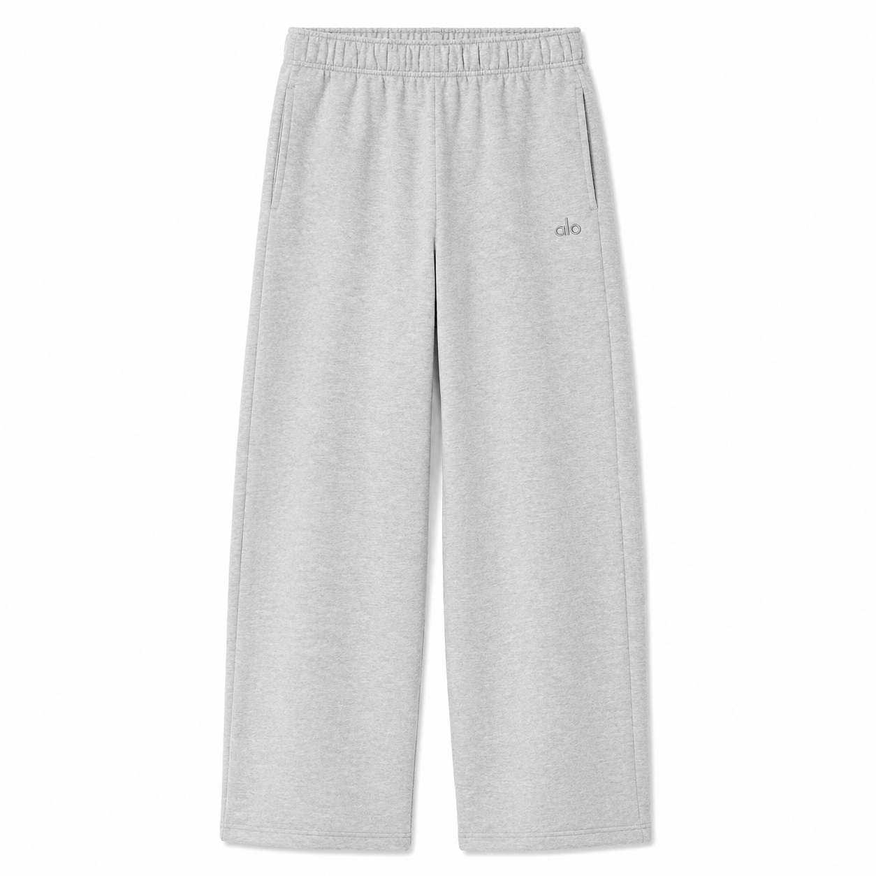Alo Accolade Straight Leg Sweatpants Heather Grey
