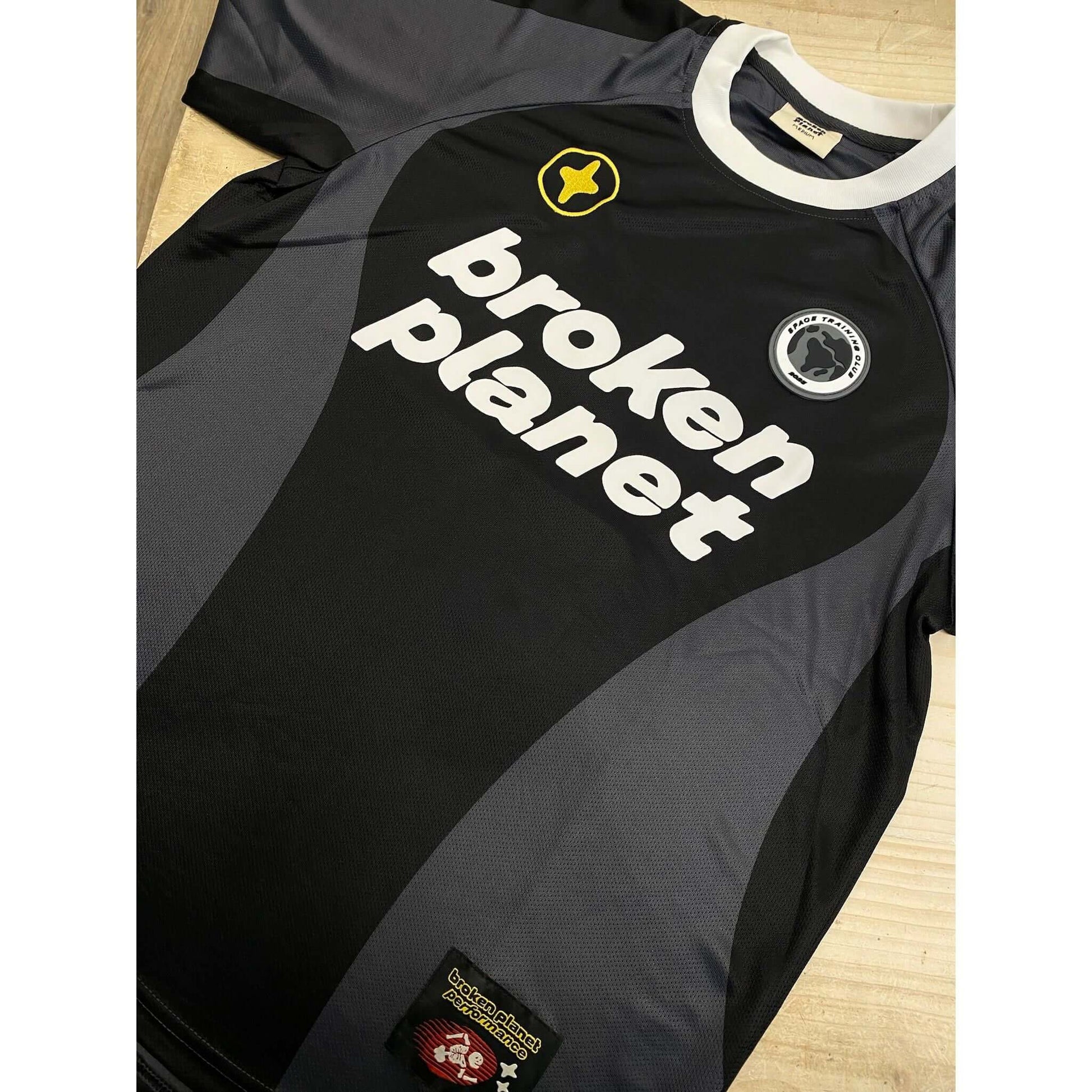 Broken Planet Football Jersey by Broken Planet Market in Clothing. Available at KershKicks for £185.00. A must-have for fans of Broken Planet Market looking to elevate their style with this T-Shirt.