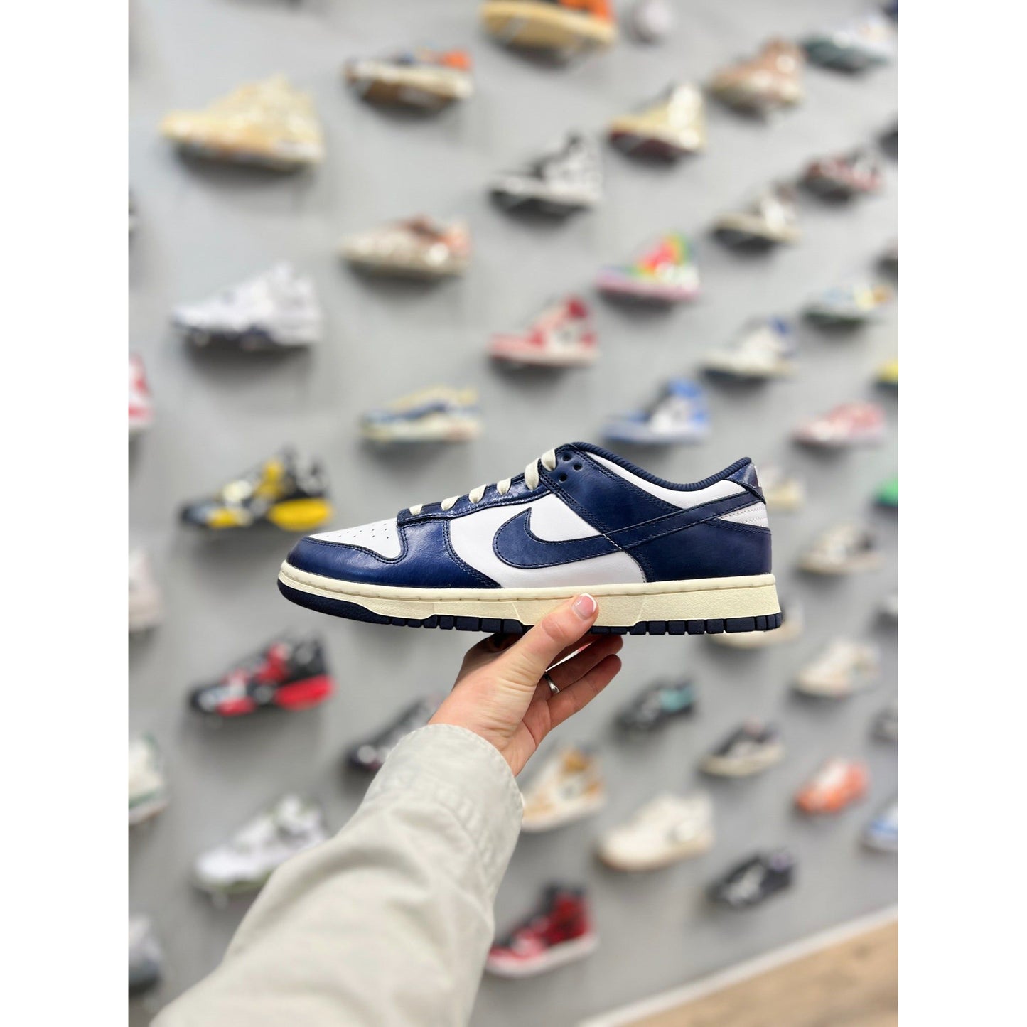 Nike Dunk Low PRM Vintage Navy (W) by Nike in Shoes. Available at KershKicks for £175.00. A must-have for fans of Nike looking to elevate their style with this Shoes.