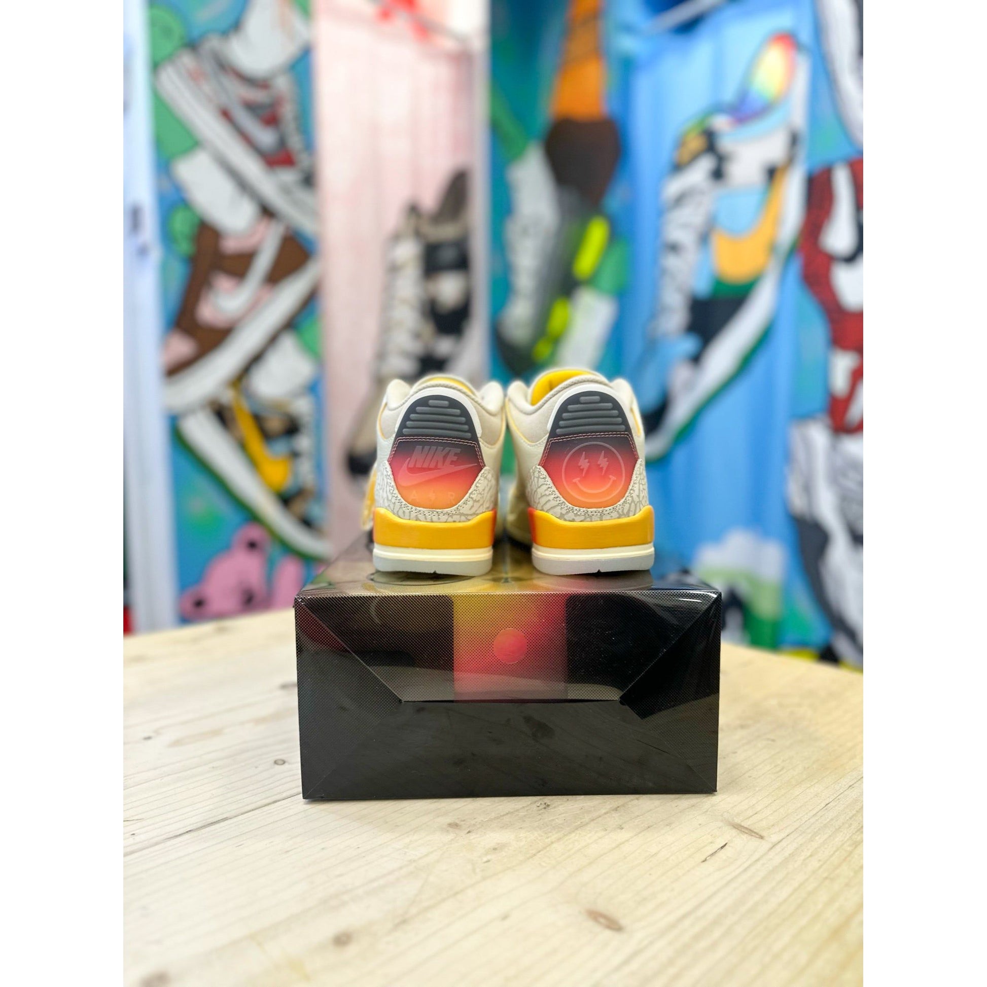 Jordan 3 J Balvin Medellin Sunset by Jordan's in Shoes. Available at KershKicks for £400.00. A must-have for fans of Jordan's looking to elevate their style with this Shoes.