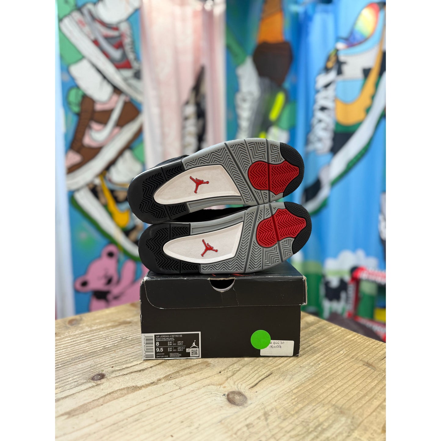 Jordan 4 Black Canvas UK 7