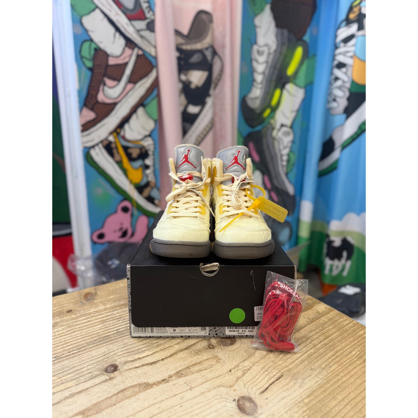 Jordan 5 Off White Sail UK 8